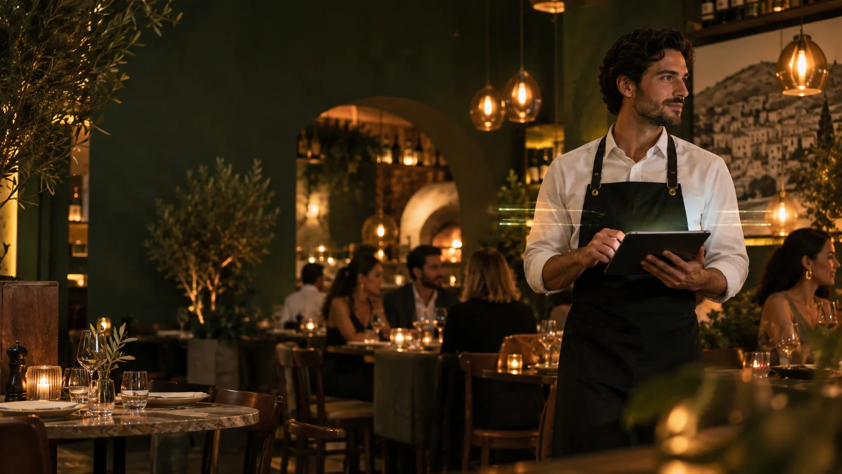 Choosing through the Space digital menu